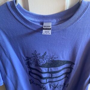Gildan Purple Book Nerd T-Shirt